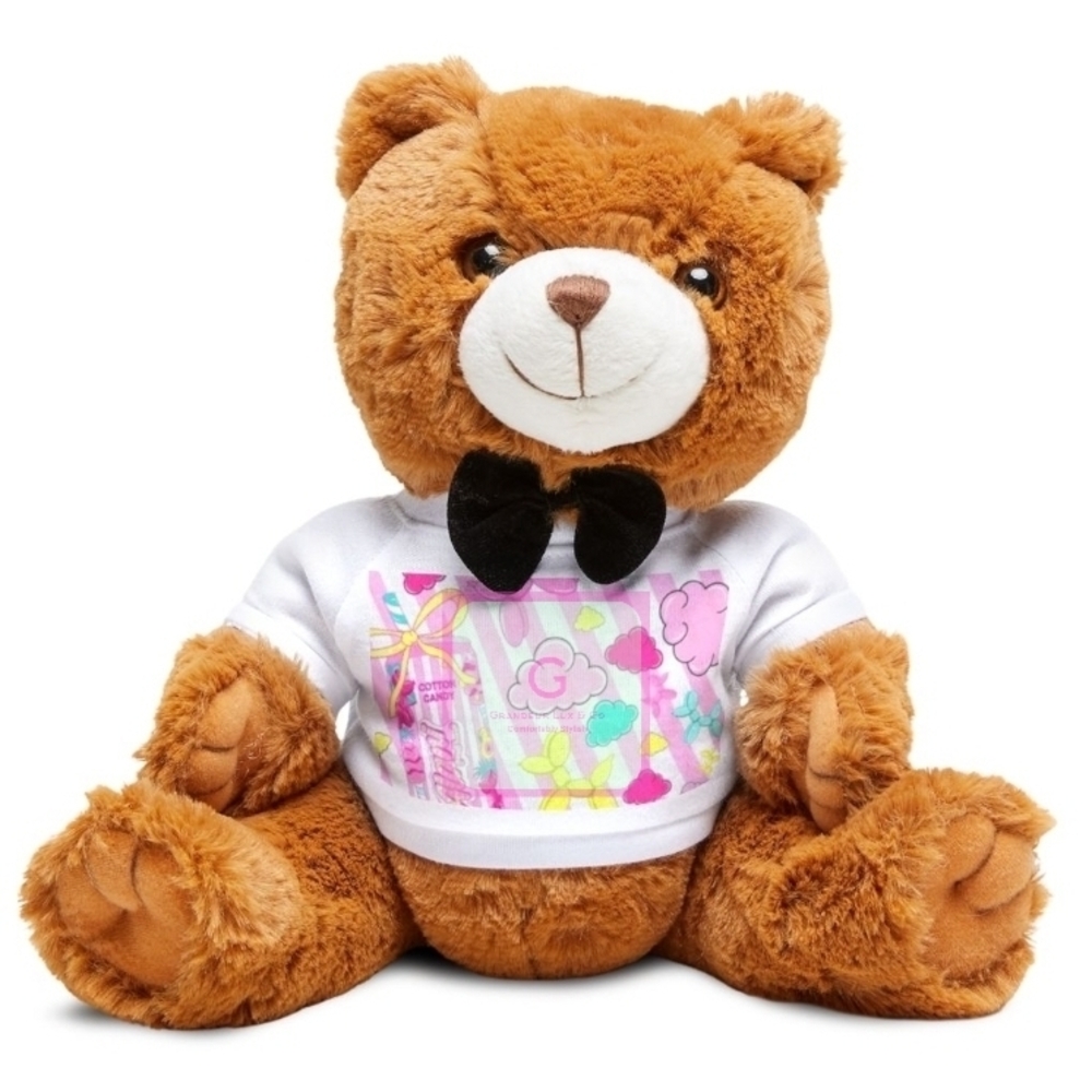 Brown Teddy Bear with Bow Tie